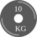 10 kilograms kg icon