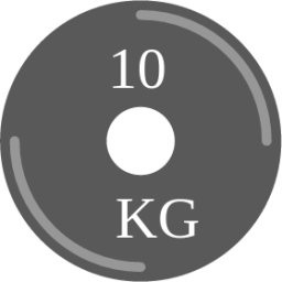 10 kilograms kg icon