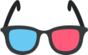 3D glasses alternate emoji