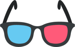 3D glasses alternate emoji