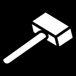 3d hammer icon