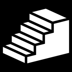 3d stairs icon