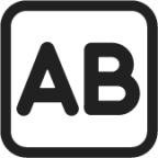 ab button blood type emoji