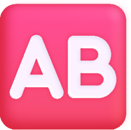 ab button blood type emoji
