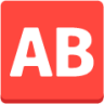 AB button (blood type) emoji