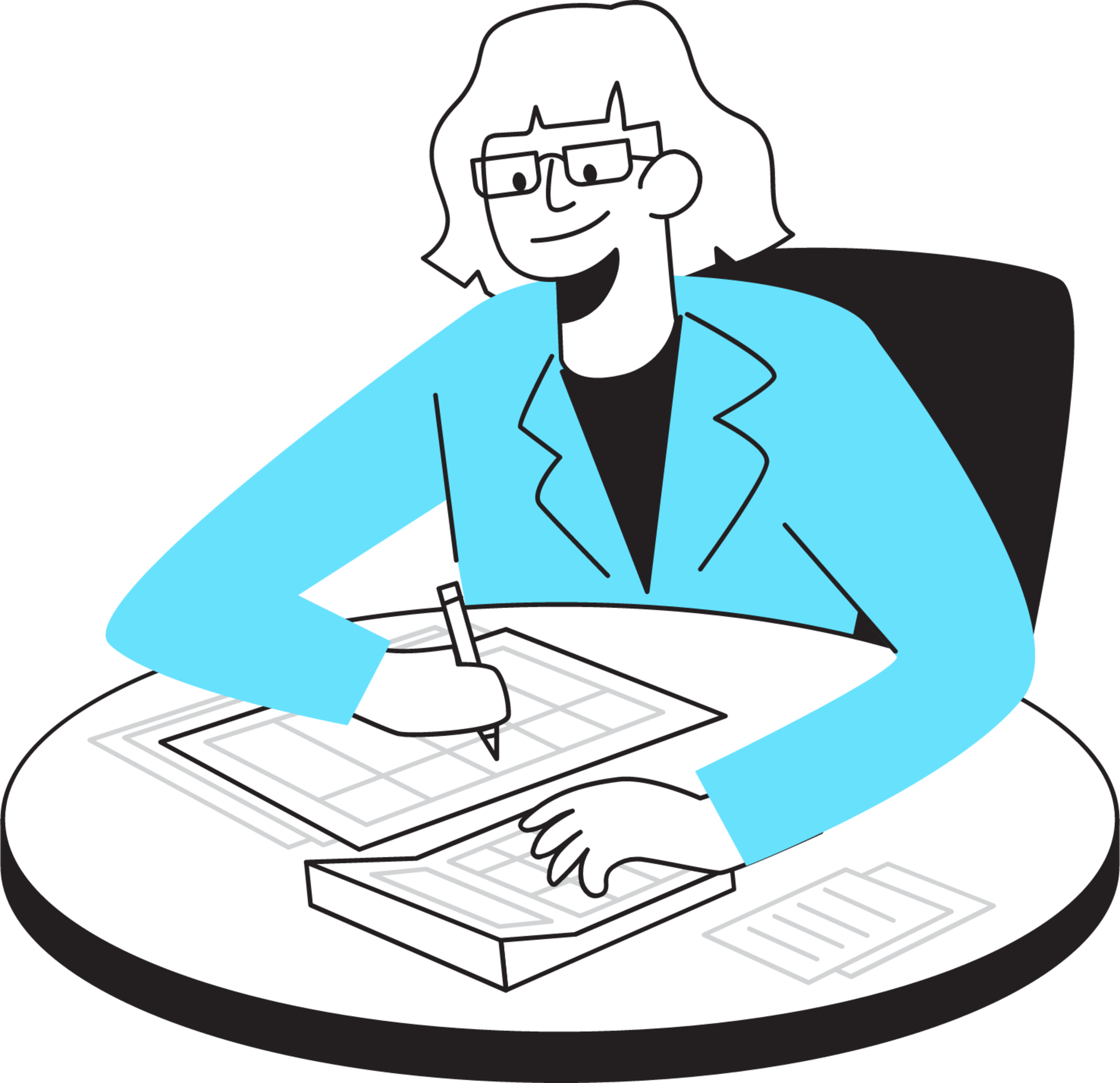Accountant illustration