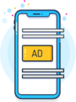 ad advertisement iphone app illustration