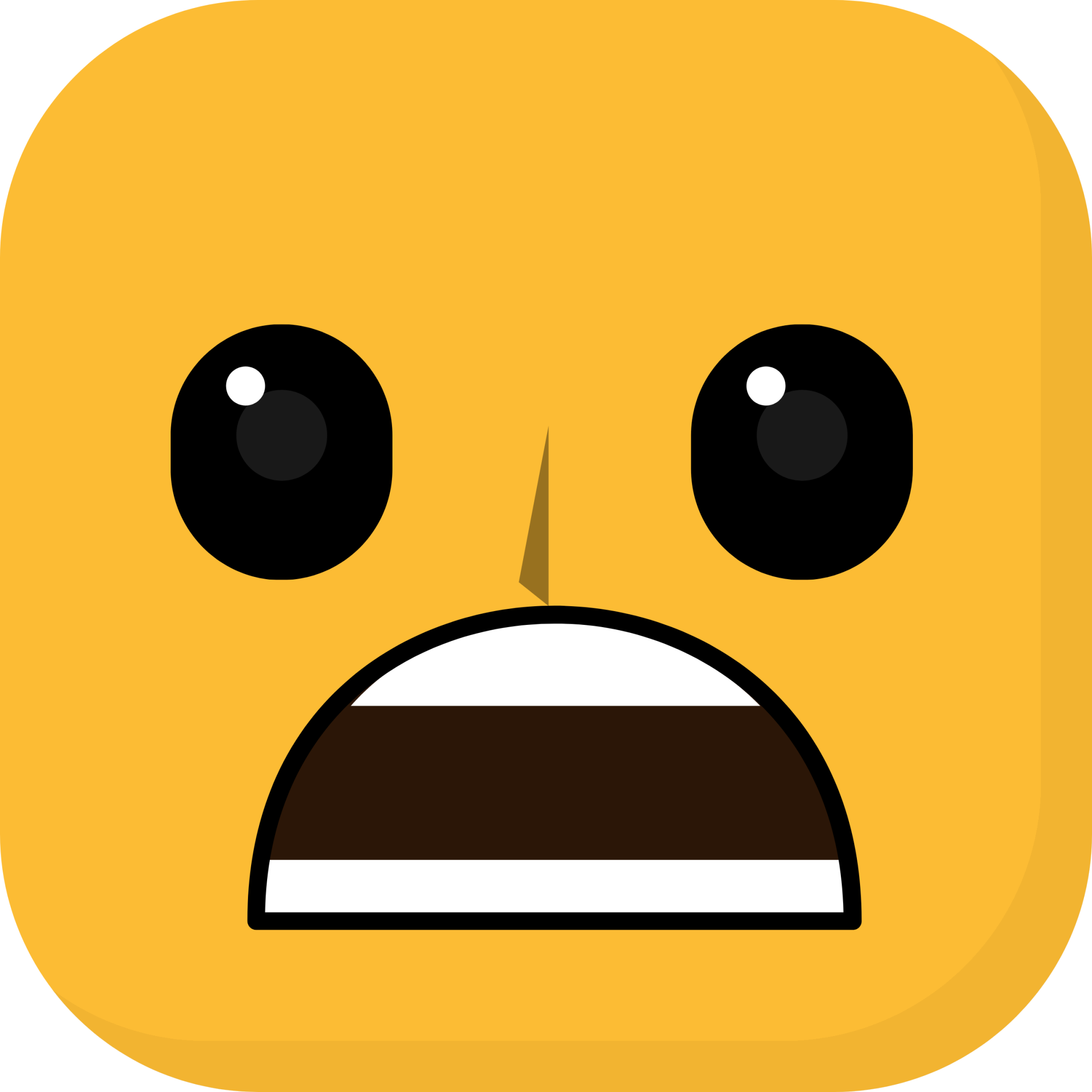 Scared Emoticon Emoji Clipart Yellow