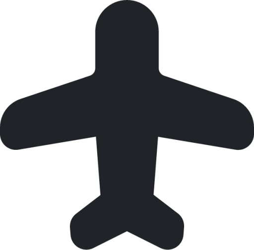 aircraft (rounded filled) icon