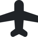 aircraft (sharp filled) icon
