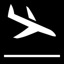 airplane arrival icon