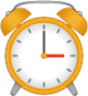 alarm clock (yellow) emoji