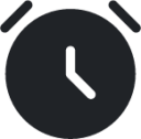alarmclock (rounded filled) icon