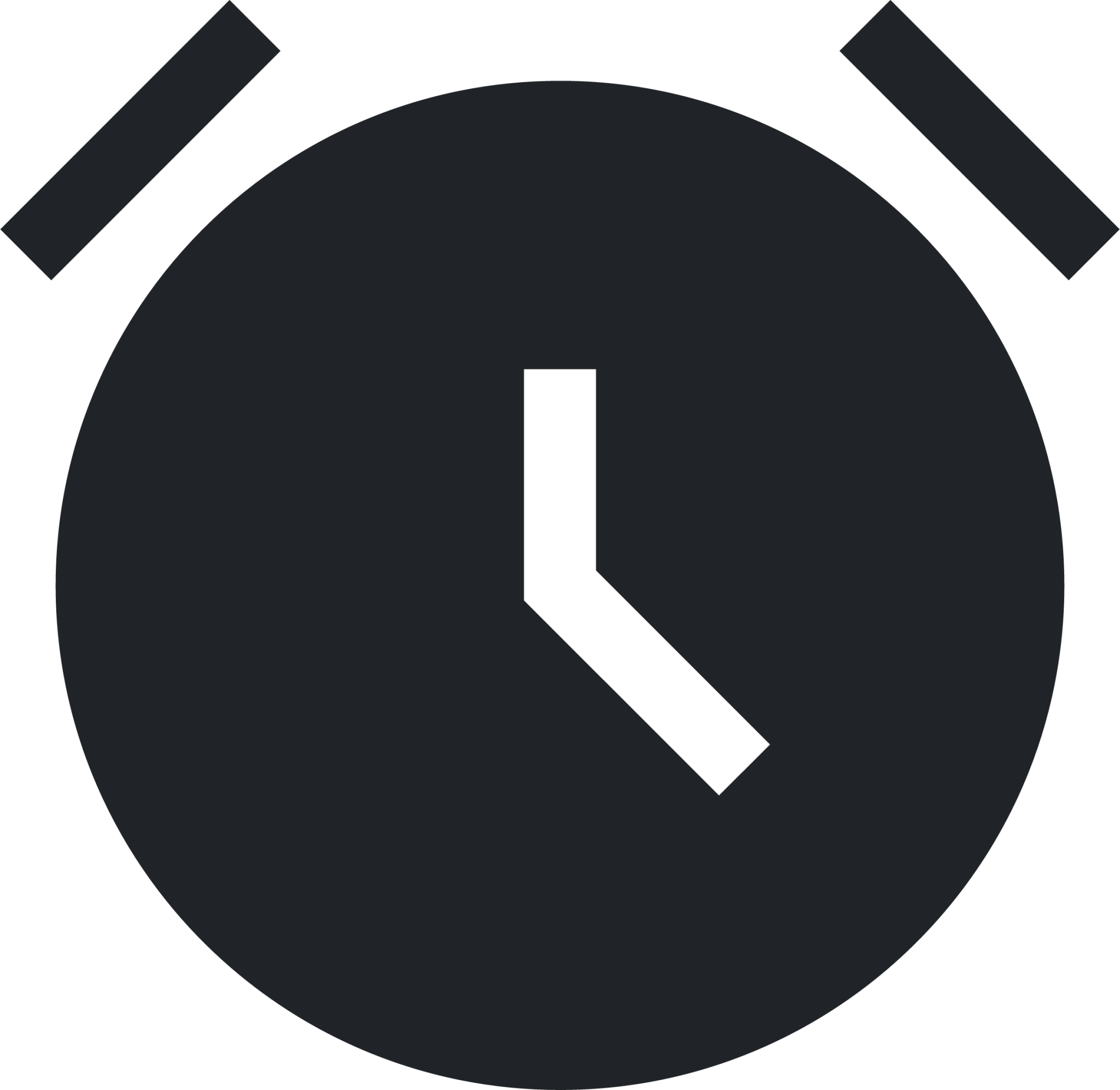 alarmclock (sharp filled) icon
