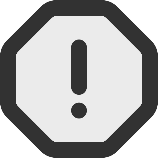 alert hexagon icon