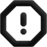 alert octagon icon
