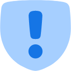 alert warning shield icon