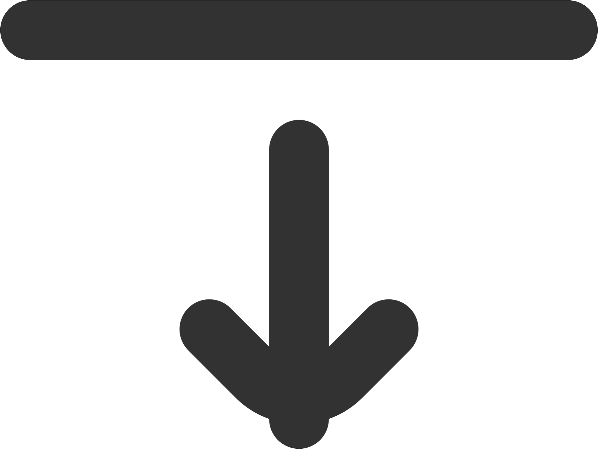 align arrow down icon
