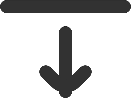 align arrow down icon