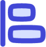 align horizontal left align design left icon