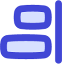 align horizontal right align design right icon