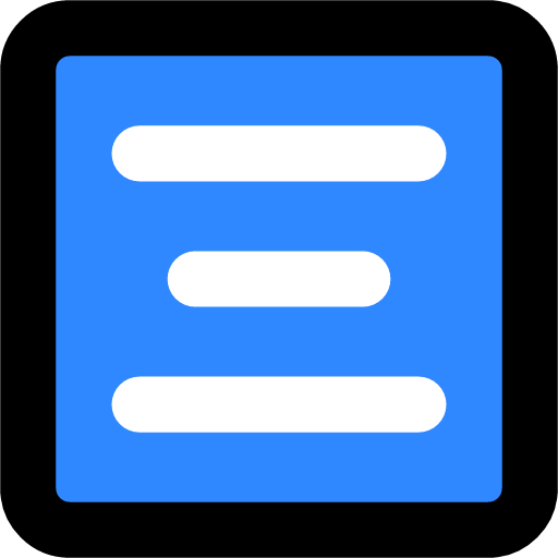 align text center one icon