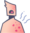 allergy dermatitis disease health medical rash skin illustration