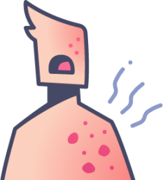 allergy dermatitis disease health medical rash skin illustration