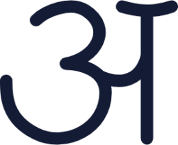alphabet hindi icon