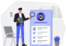 Analyse a candidate's profile illustration