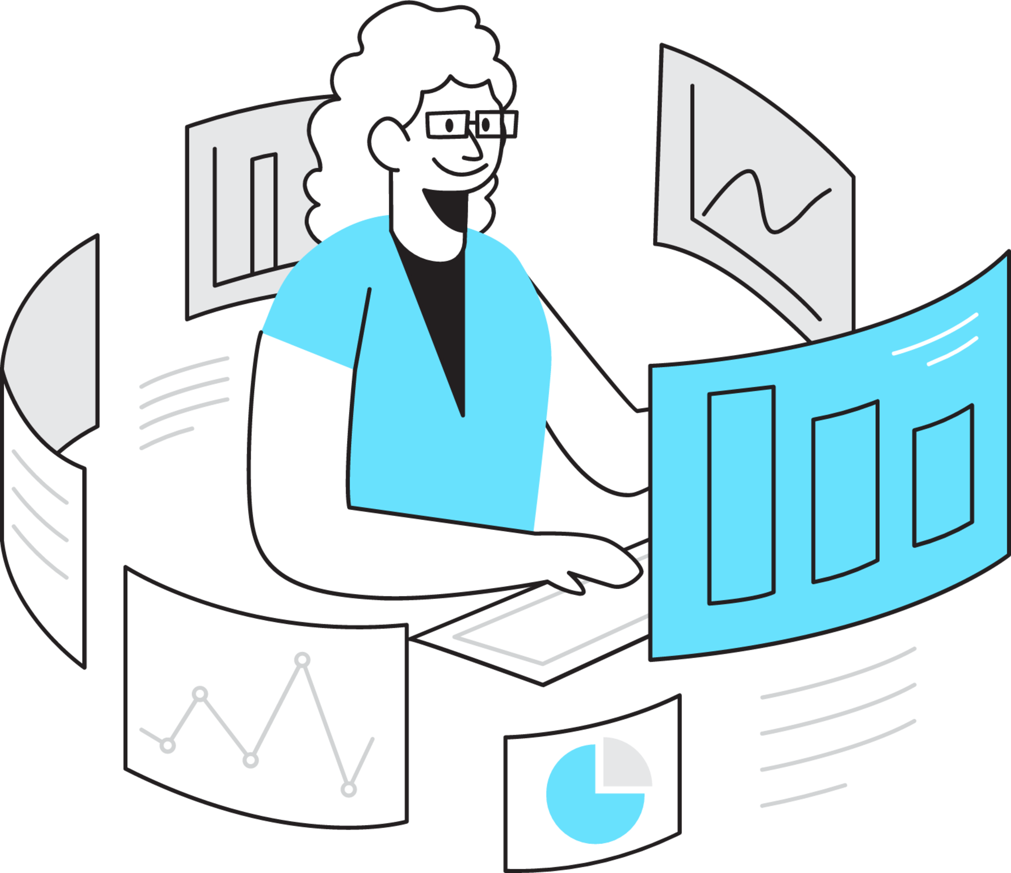 Analytics process illustration