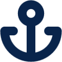 anchor fill map icon