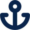 anchor fill map icon