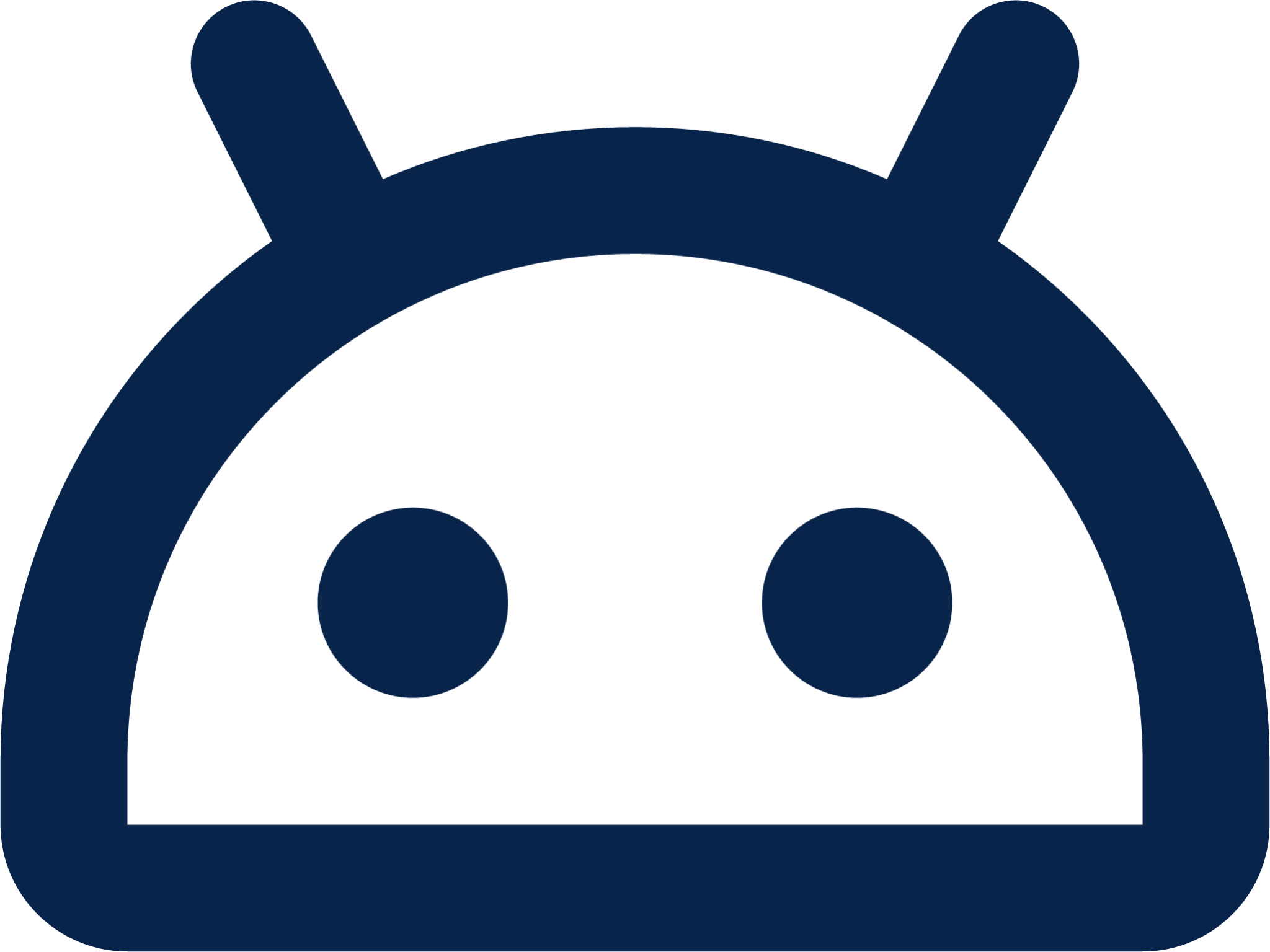 Android 2 line logo icon