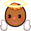 angel (brown) emoji
