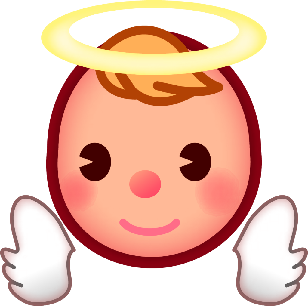 angel (plain) emoji