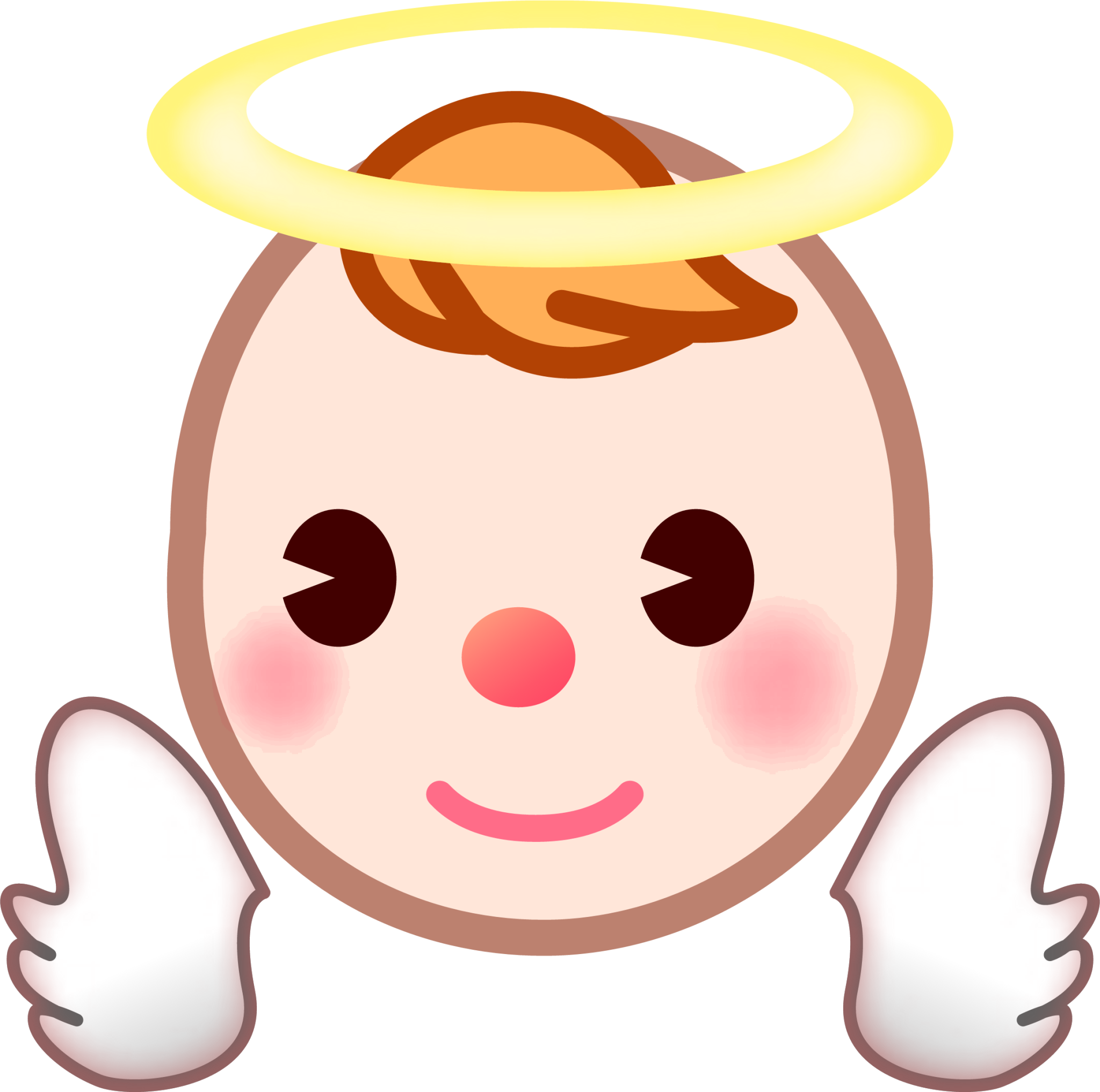 angel (white) emoji