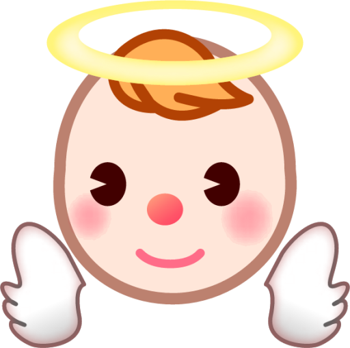 angel (white) emoji