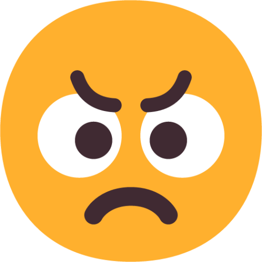 angry face emoji