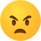 Angry face emoji emoji