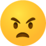 Angry face emoji emoji