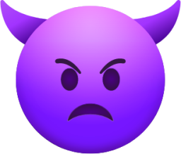 Angry Face with Horns emoji