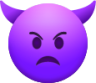 Angry Face with Horns emoji