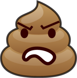 angry (poop) emoji