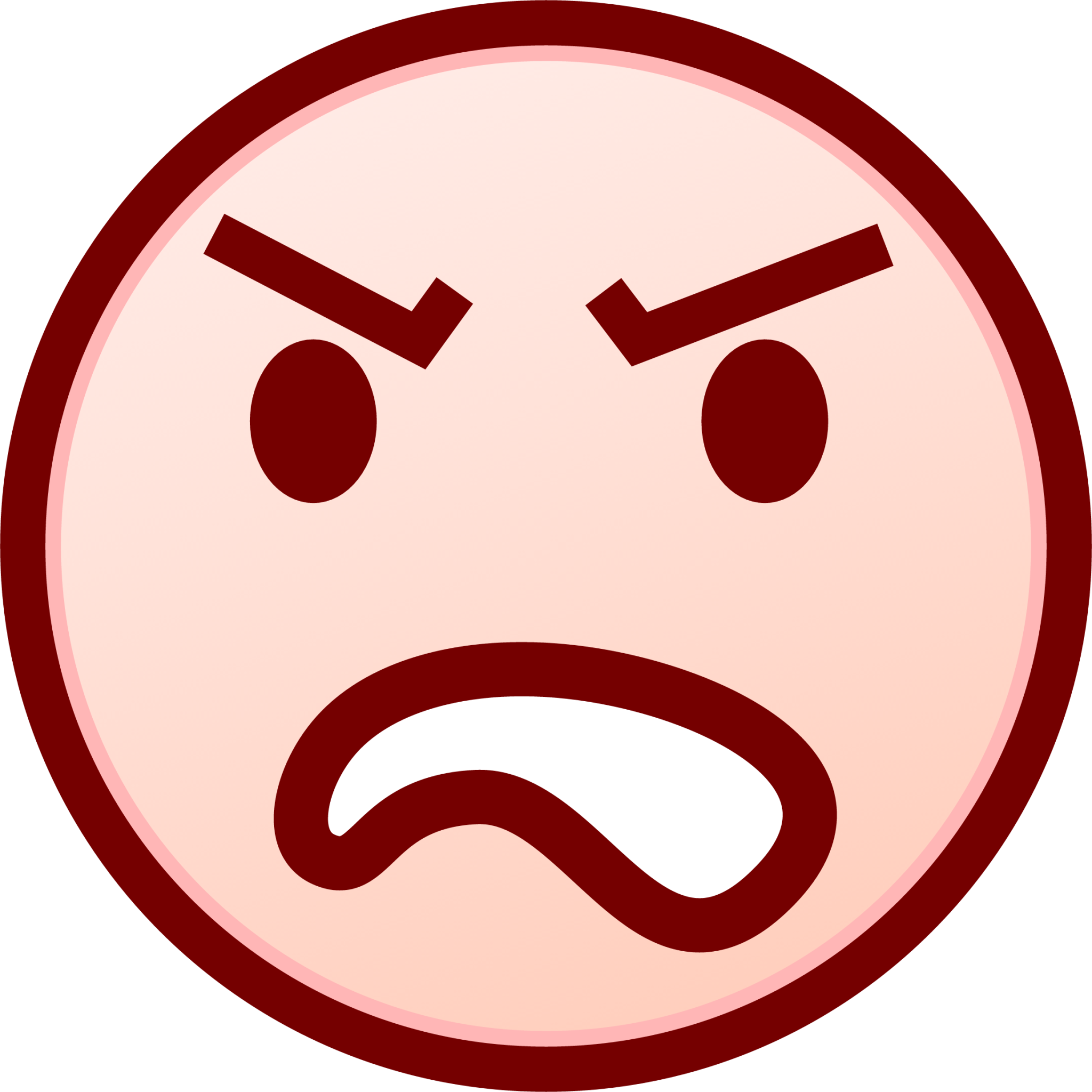 angry (white) emoji