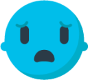 anguished face emoji