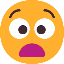 anguished face emoji