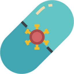 antivirus capsule covid 19 medical pill virus illustration