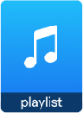 application audio playlist icon