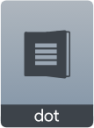 application vnd oasis opendocument text template icon
